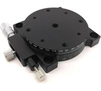 Table coulissante manuelle RS90-L 90 mm à R avec rotation à 360° et réglage précis de l'angle de déplacement