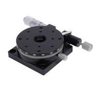 Table coulissante optique RSP60, table coulissante de réglage fin, table de travail linéaire à déplacement manuel à 360 degrés avec guide à rouleaux croisés, plate-forme en