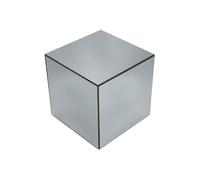Table cubique miroir transparent. bout de canapé. table d'appoint cube miroir 30cm