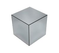Table cubique miroir transparent. bout de canapé. table d'appoint cube miroir 35cm