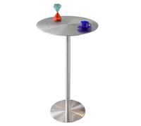 Table Cuisine Acier INOX Hauteur Comptoir - Design Bar/Salle à Manger Polyvalent pour Maison, Bistrots Ou Pubs - Montage Facile en Meuble Bas Pratique