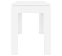 Table cuisine CLOUD, Blanc Table à manger - Design Élégant - Blanc 120x60x76 cm - Bois d'ingénierie tt574