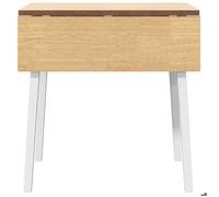 Table cuisine CLOUD, Blanc Table à manger - Design Élégant - blanc bois massif et caoutchouc tt555