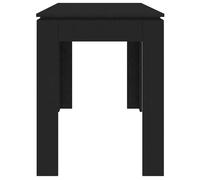 Table cuisine CLOUD, Noir Table à manger - Design Élégant - Noir 120x60x76 cm - Bois d'ingénierie tt575