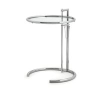 Table d’appoint Adjustable Table ClassiCon transparent, Designer Eileen Gray, 64-102 cm