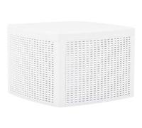 Table d appoint Blanc 54x54x36,5 cm Plastique Blanc G