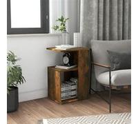 vidaXL Table d'appoint Chêne fumé Bois d'ingénierie 36x30x56 cm 815189
