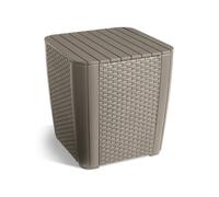 Keter Table d appoint de jardin Luzon Osier plat Cappuccino G