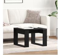 vidaXL Table d'appoint en chêne noir, bois d'ingénierie, 50x50x35 cm