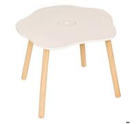Table d appoint enfant Douceur blanc 54x42cm - Atmosphera createur d'interieur