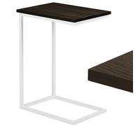 Table d’appoint LAMO En Bois Massif Noir Rectangle 30x60x45/30x67x45