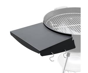 Table d’appoint pliable pour barbecue Weber 57 cm, Master-Touch & Napoleon Kettle, tablette latérale en acier avec crochets, accessoire pour barbecue au charbon, idéale pour grillades en extérieur