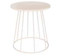 Atmosphera – Table d'appoint Latte métal beige 38x38x42 cm