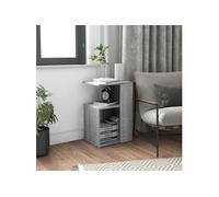 vidaXL Table d'appoint Sonoma gris 36x30x56 cm Bois d'ingénierie 815190