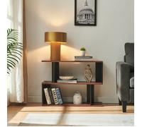 Table d’appoint Trond 80 x 29 x 60 cm noir effet noyer