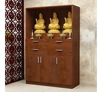 Table d', Armoire d', pupitre de prière Personnel, avec tiroir et Rangement, pour Temples, Salon, Bureau. (Chêne doré, 100 x 40 x 166 cm)