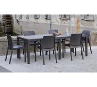 Table d extérieur rectangulaire extensible : Anthracite