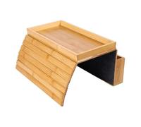 Table D'Accoudoir Pour Canapé,Support Rangement Bois Antidérapant,Plateau Tablette Support Télécommande Pour Fauteuil | Pour Salon Chambre Extérieur Fauteuil Inclinable Tasse Télécommande Boisson Nour