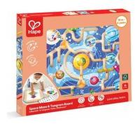 HaPe Labyrinthe magnétique Tableau « Espace » Tangram 3 en 1 Beige pour enfants