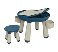 Table d'Activités avec Chaise - LittleTom - 3-en-1 - Pour Enfant de 12 Mois et Plus - Bleu
