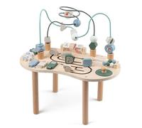 Table d'Activités Bébé - Centre d'Éveil Debout pour Bébé | Bureau d'Apprentissage en Bois Garçons et Filles Maison Jardin Cadeaux Anniversaire Noël