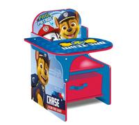 Arditex Chaise de bureau enfant Pat' Patrouille en bois – rangement bac textile – Multicolore