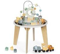 Table d'activités- Jeux d'Éveil Sensoriel Montessori en Bois- Jeux Éducatif, Boulier, Train animaux