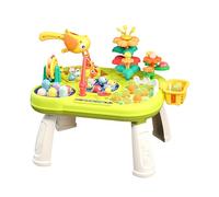 Table d'activités multifonctionnelle pour bébé comme table de jeu éducatif, centre d'activités debout, favorise de manière ludique les tout-petits à partir de dix-huit mois (vert, 34 x 12,2 x 28,5 cm)
