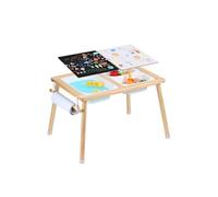 Table d'Activités Pour Enfants Avec 3 Bacs de Rangement 1 Porte-Papier Pour Dessiner