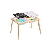 Table d'Activités Pour Enfants Avec 3 Bacs de Rangement Et Tableau Pour Etudier
