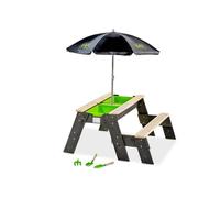 Table à sable et eau EXIT Aksent avec banc, parasol et outils de jardinage pour enfants - EXIT TOYS