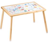 Table d'activités sensorielles pour enfants avec plateau double face - Table de jeu et d'apprentissage