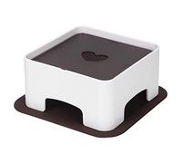 Table d'alimentation réglable pour Animaux, Plastique écologique avec | Coussin silicone lavable, antidéplacement, repas sans baisser la tête, pour animaux de petite taille