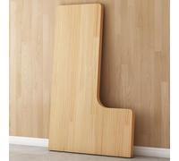 Table d'angle incurvée en bois pour bureaux assis-debout en forme de L, hauteur réglable de 61 à 127 cm, mobilier ergonomique pour la maison et le bureau, idéal pour optimiser l'espace de travail