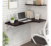 Table d'angle pliable à fixation murale, établi multifonction à suspendre, bureau d'ordinateur à suspendre pour la maison, le bureau, la salle à manger, l'écriture