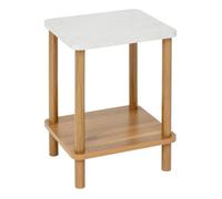 5five Table d'appoint Côme – 1 étagère, plateau effet pierre