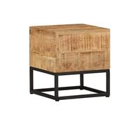vidaXL Table d'appoint 30x30x33 cm Bois de manguier brut Brun G