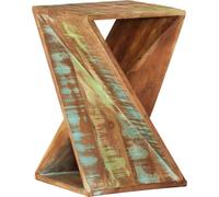 Table d'appoint 35x35x55 cm Vieux bois massif