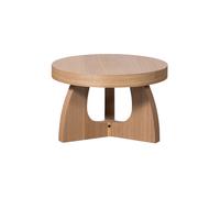 Table d'appoint 35xØ55 cm MDF Placage Naturel Tala