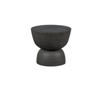 SAMSON - Table basse ronde aspect béton marron D40 Marron