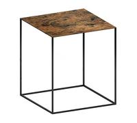 Table d'appoint 41x41x46cm Slim Irony Art frame copper black sand-touch