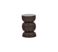 Table d'appoint 46x30x30 cm Métal Marron foncé BRENO