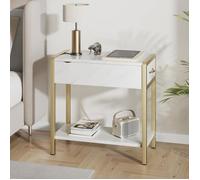 Table d'appoint 60X30x60cm Blanc