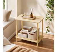 Table d'Appoint à 2 Niveaux, Table basse adaptée au canapé 60x30x53cm | Table De Nuit Sobre, pour Chambre à Coucher, Salon, Couloir, Bureau