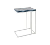 Table d'Appoint à Carreaux "Spia" 60cm Bleu & Blanc