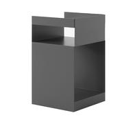 &Tradition Table d'appoint à roulettes Rotate SC73 gris pierre 2 cases ouvertes