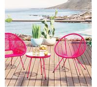 Table d'appoint Acapulco Mono 50cm rose Kare Design