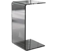 Table D'appoint Acrylique Nordique Clear en C Table D'extrémité Légère Luxury Luxury Minimaliste Rectangle Table De Collation d'angle pour Le Salon Petits Espaces(Size:30 * 30 * 65cm,Color:B)