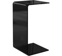 Table D'appoint Acrylique Nordique Clear en C Table D'extrémité Légère Luxury Luxury Minimaliste Rectangle Table De Collation d'angle pour Le Salon Petits Espaces(Size:30 * 30 * 65cm,Color:b)