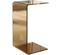 Table D'appoint Acrylique Nordique Clear en C Table D'extrémité Légère Luxury Luxury Minimaliste Rectangle Table De Collation d'angle pour Le Salon Petits Espaces(Size:30 * 30 * 60cm,Color:a)